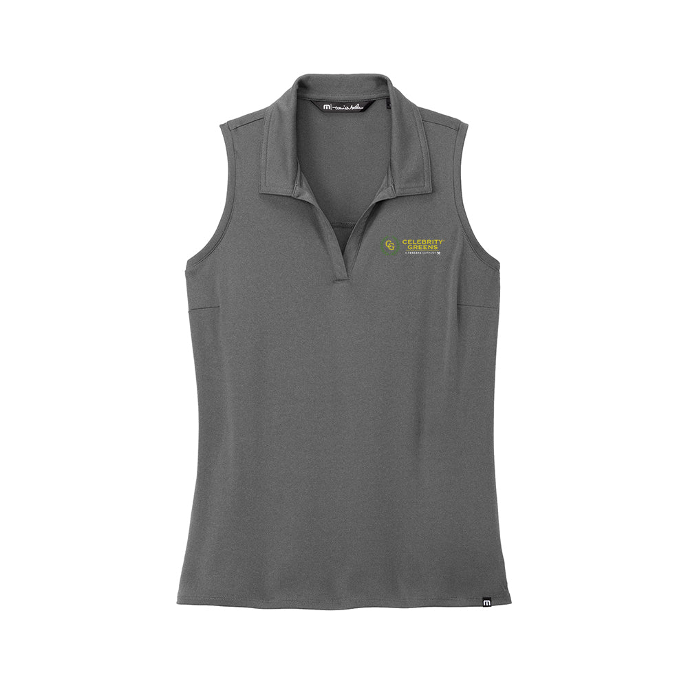 Celebrity Greens - Travismathew Ladies Coto Performance Sleeveless Polo
