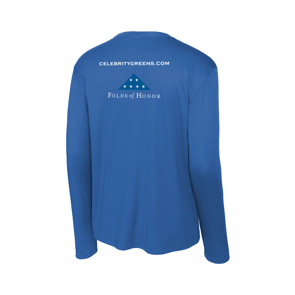 Celebrity Greens - Website Print - Long Sleeve Posicharge Competitor Tee (12 Piece Minimum)