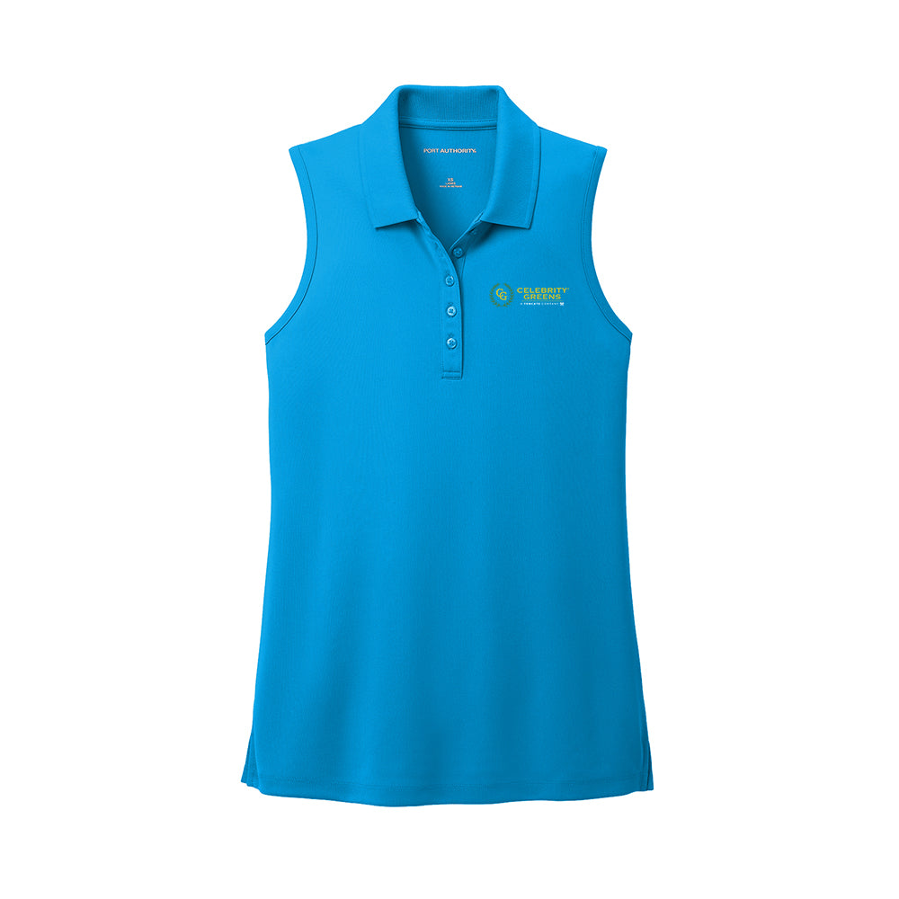 Celebrity Greens - Ladies Dry Zone Uv Micro-Mesh Sleeveless Polo