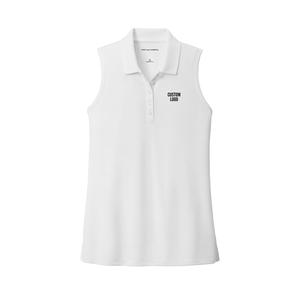 Custom Logo - Ladies Dry Zone Uv Micro-Mesh Sleeveless Polo