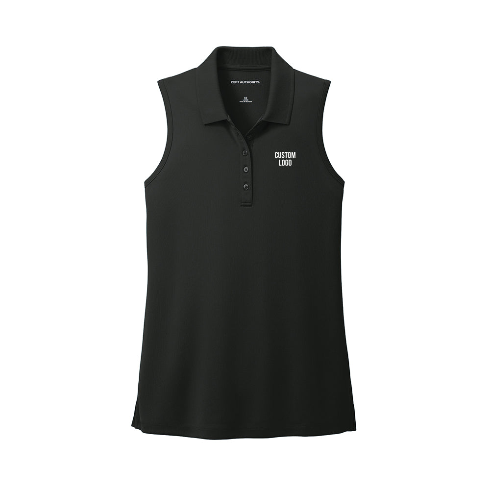 Custom Logo - Ladies Dry Zone Uv Micro-Mesh Sleeveless Polo