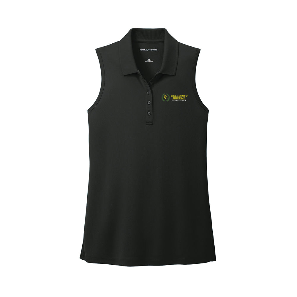 Celebrity Greens - Ladies Dry Zone Uv Micro-Mesh Sleeveless Polo