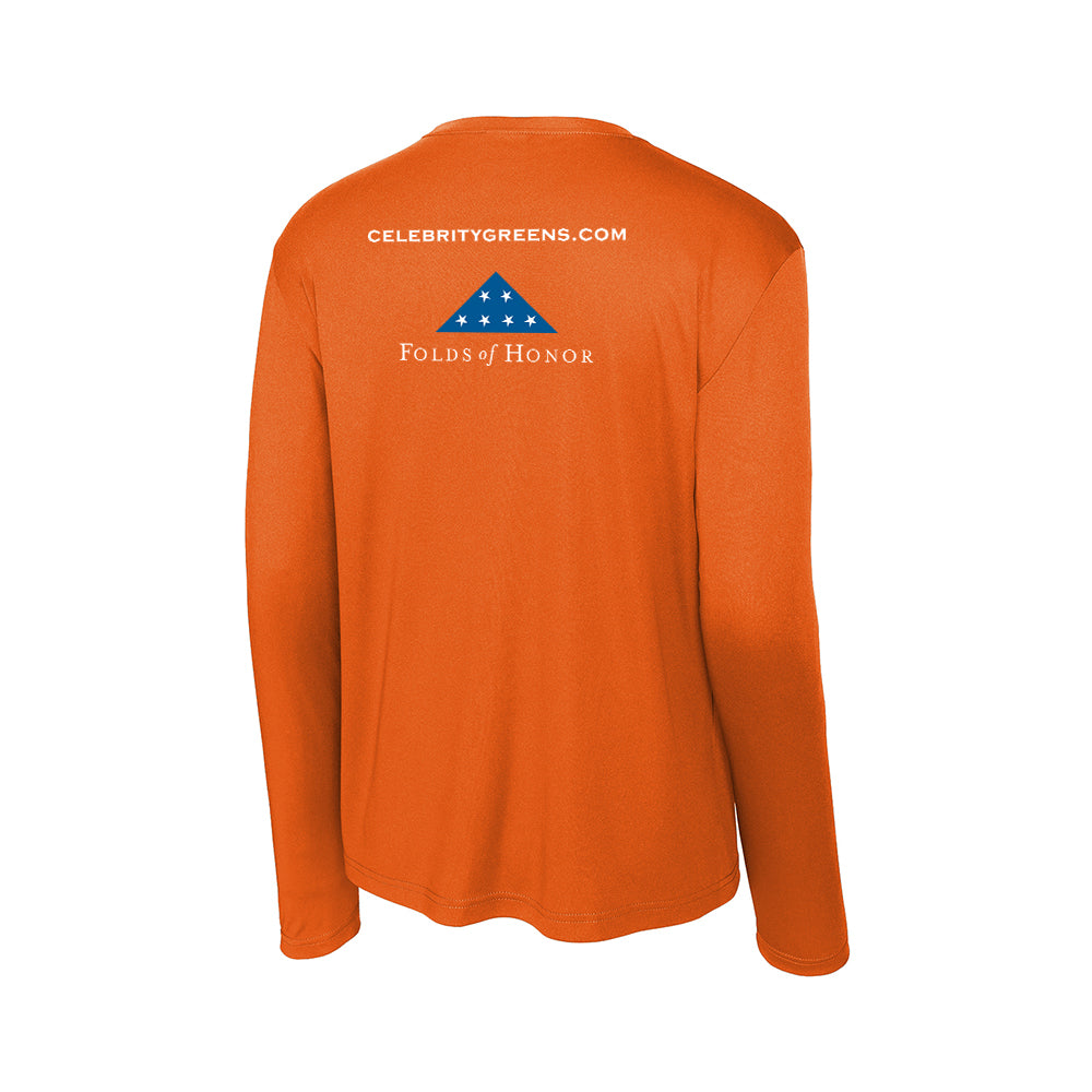 Celebrity Greens - Website Print - Long Sleeve Posicharge Competitor Tee (12 Piece Minimum)