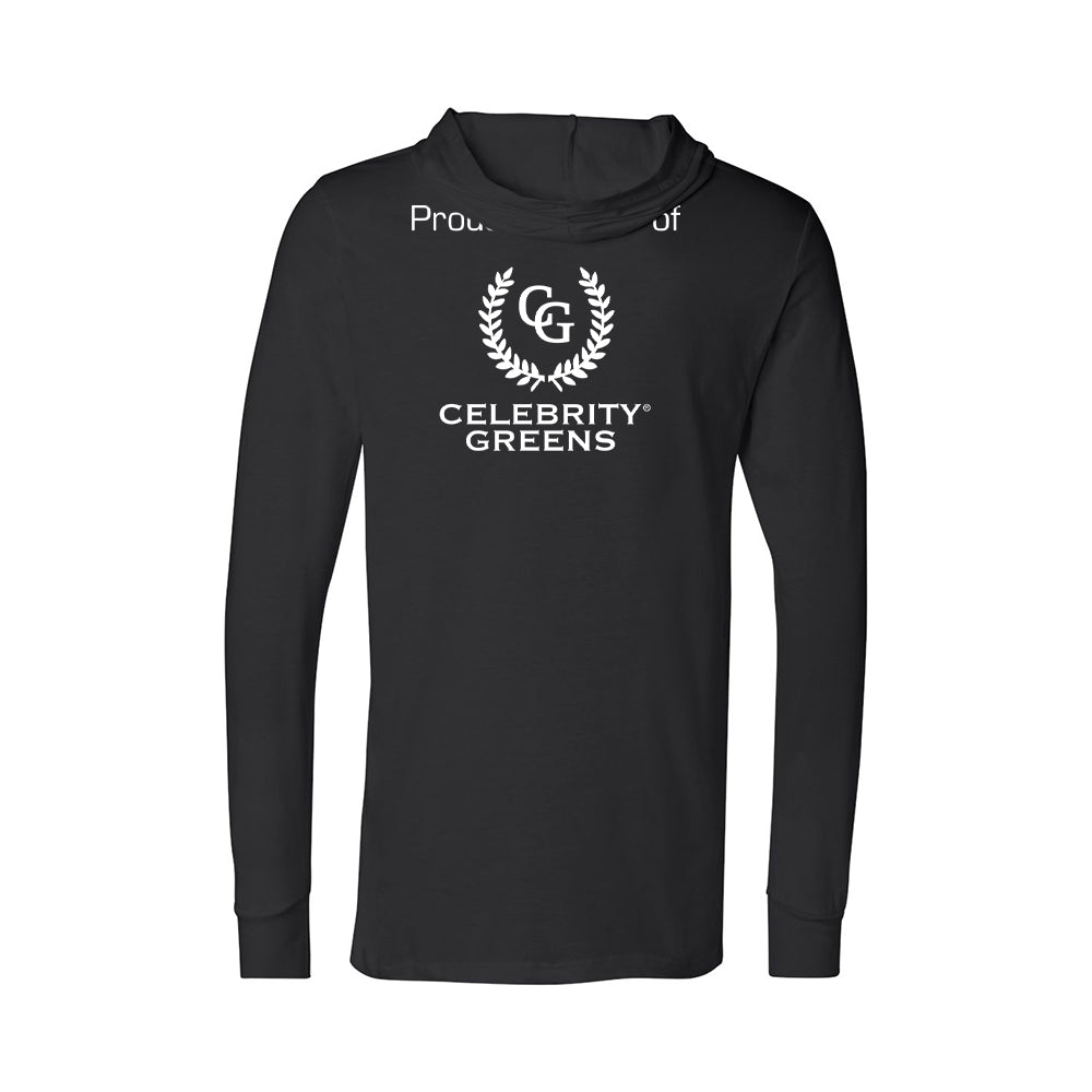 Custom Logo - Proud Partner - Unisex Jersey Hooded Long Sleeve Tee (12 Piece Minimum)