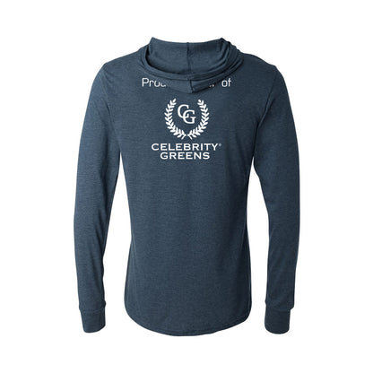 Custom Logo - Proud Partner - Unisex Jersey Hooded Long Sleeve Tee (12 Piece Minimum)