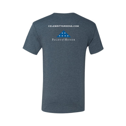 Custom Logo - Celebritygreens.com - Triblend T-Shirt (12 Piece Minimum)