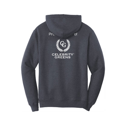 Custom Logo - Proud Partner - Core Fleece Pullover Hooded Sweatshirt (12 Piece Minimum)