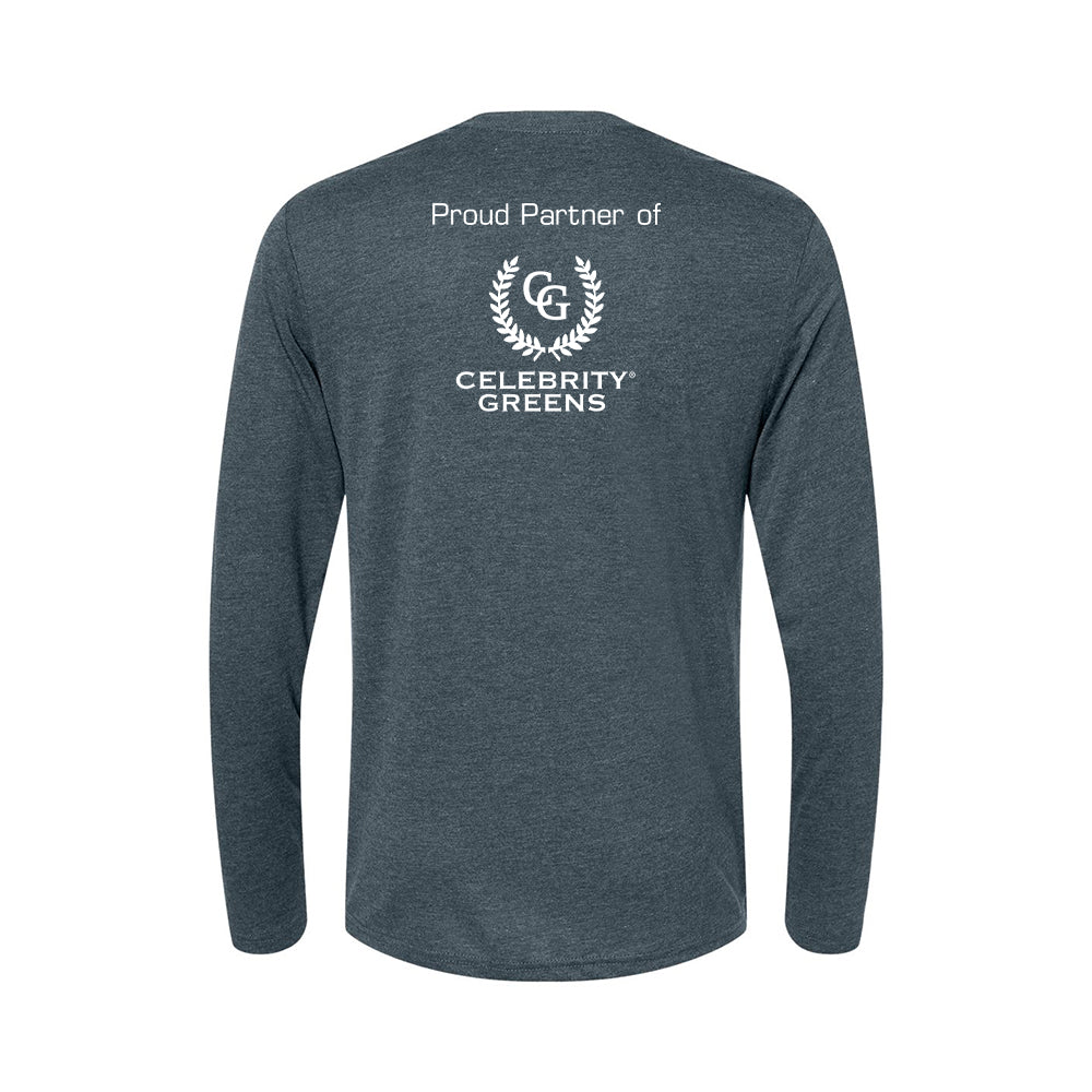 Custom Logo - Proud Partner - Triblend Long Sleeve Crew (12 Piece Minimum)