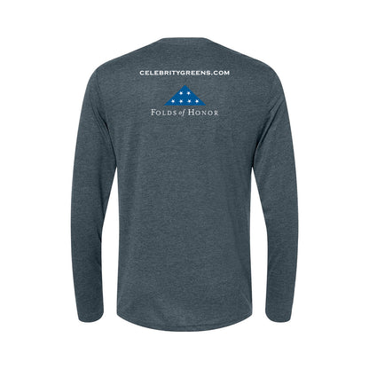 Custom Logo - Celebritygreens.com - Triblend Long Sleeve Crew (12 Piece Minimum)