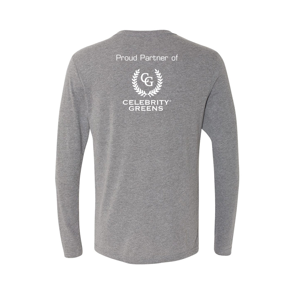 Custom Logo - Proud Partner - Triblend Long Sleeve Crew (12 Piece Minimum)