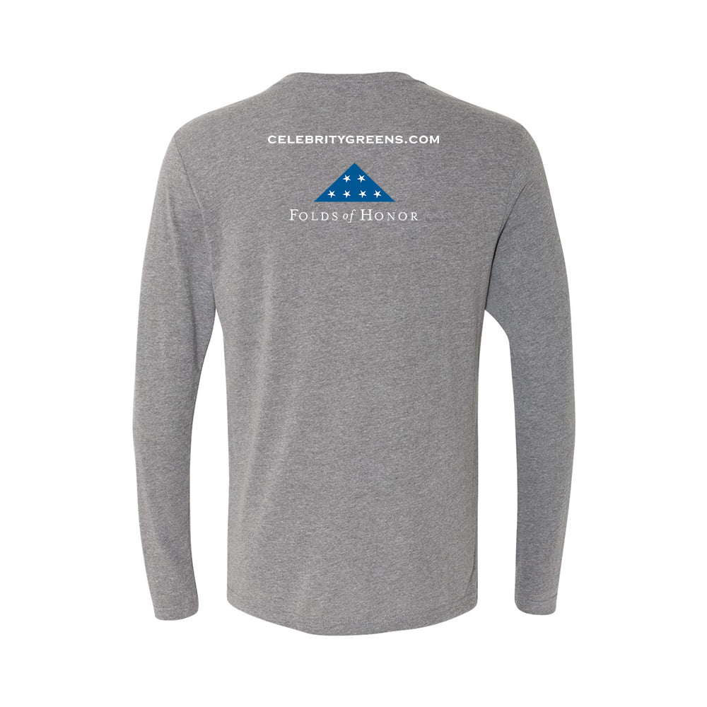 Custom Logo - Celebritygreens.com - Triblend Long Sleeve Crew (12 Piece Minimum)