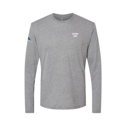 Custom Logo - Proud Partner - Triblend Long Sleeve Crew (12 Piece Minimum)