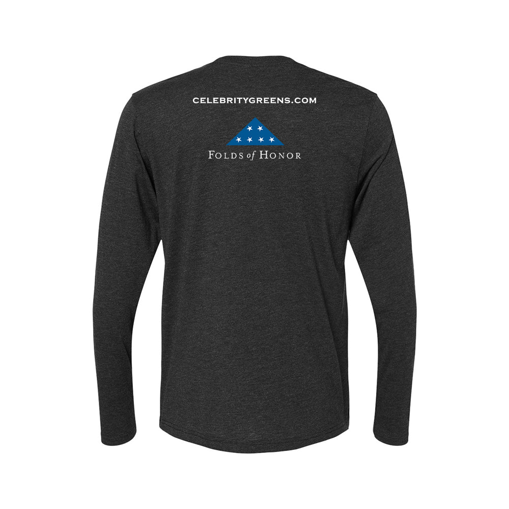 Custom Logo - Celebritygreens.com - Triblend Long Sleeve Crew (12 Piece Minimum)