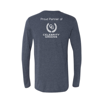 Custom Logo - Proud Partner - Triblend Long Sleeve Crew (12 Piece Minimum)