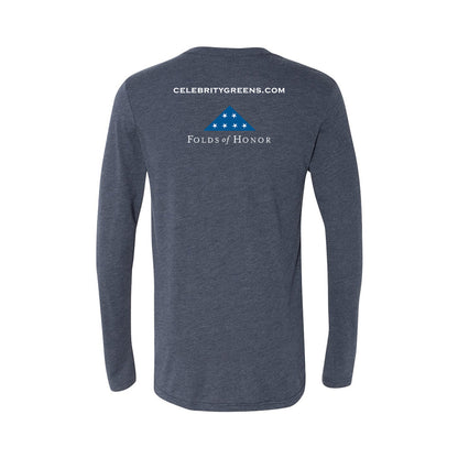 Custom Logo - Celebritygreens.com - Triblend Long Sleeve Crew (12 Piece Minimum)