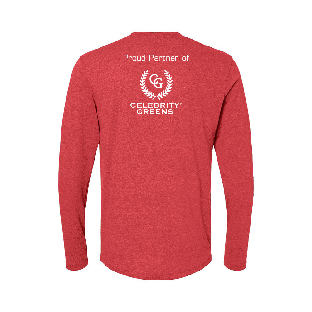 Custom Logo - Proud Partner - Triblend Long Sleeve Crew (12 Piece Minimum)