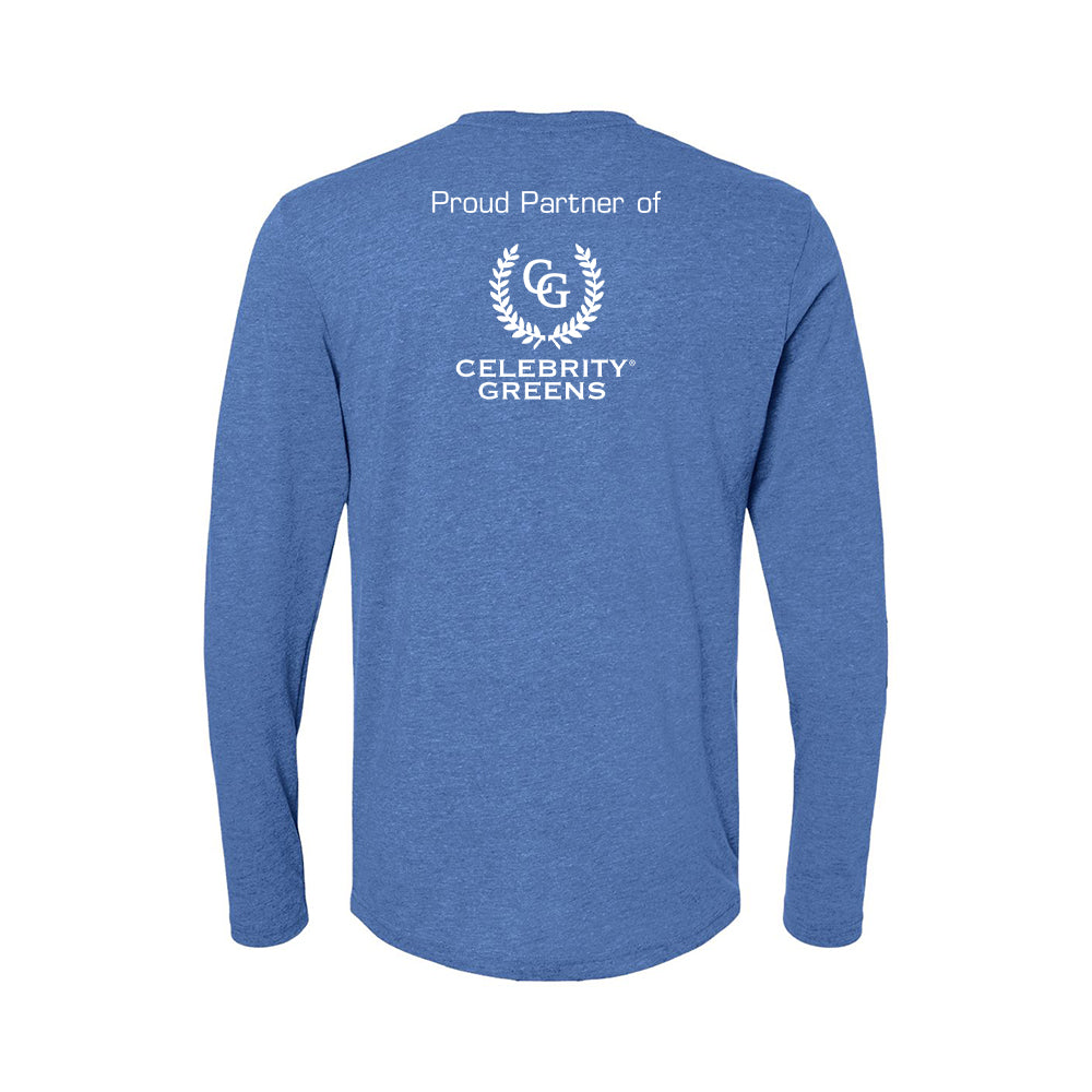 Custom Logo - Proud Partner - Triblend Long Sleeve Crew (12 Piece Minimum)