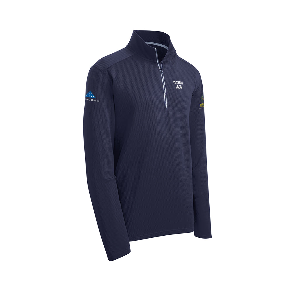 Custom Logo - Sport-Wick Textured 1/4-Zip Pullover