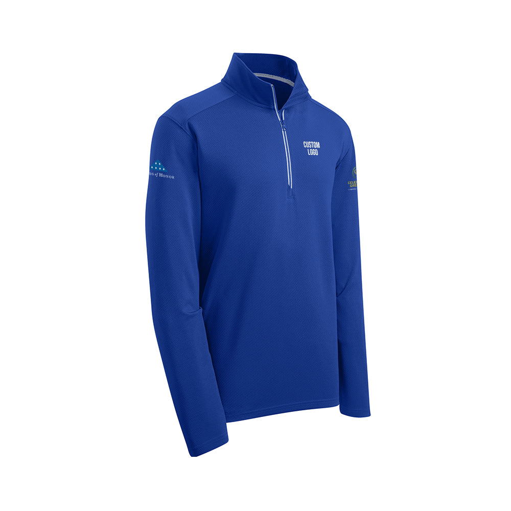 Custom Logo - Sport-Wick Textured 1/4-Zip Pullover