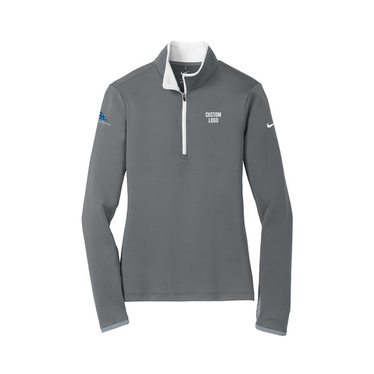 Custom Logo - Nike Ladies Dri-Fit Stretch 1/2-Zip Cover-Up