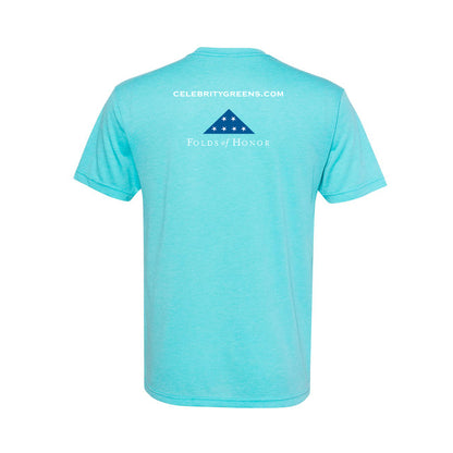 Custom Logo - Celebritygreens.com - Triblend T-Shirt (12 Piece Minimum)